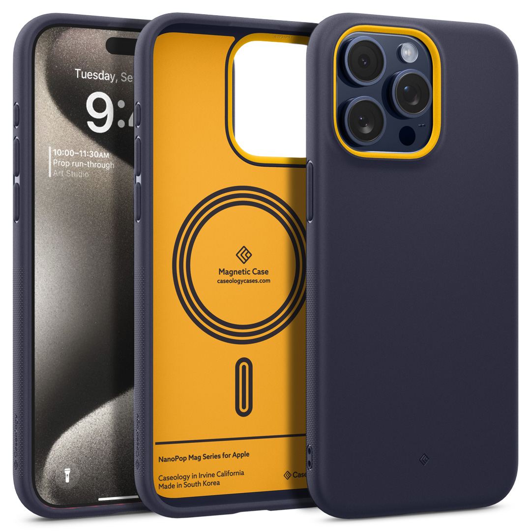 Spigen Caseology Nano Pop Mag, blueberry navy - iPhone 15 Pro Max
