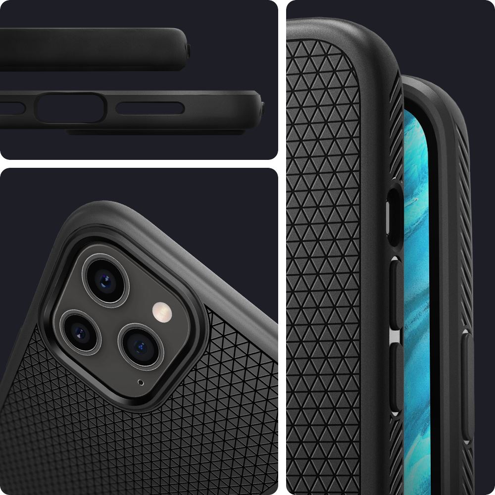 Spigen Liquid Air, black - iPhone 12 Pro Max (12)