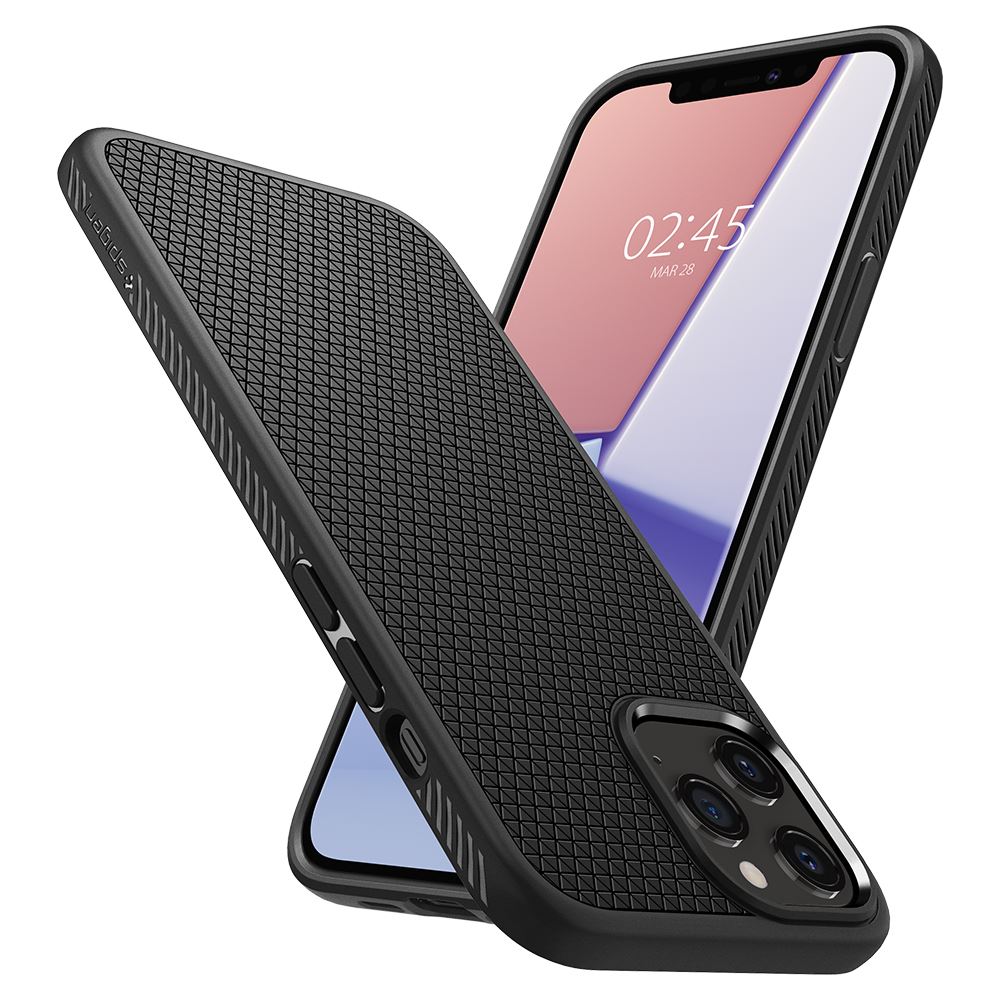 Spigen Liquid Air, black - iPhone 12 Pro Max (8)