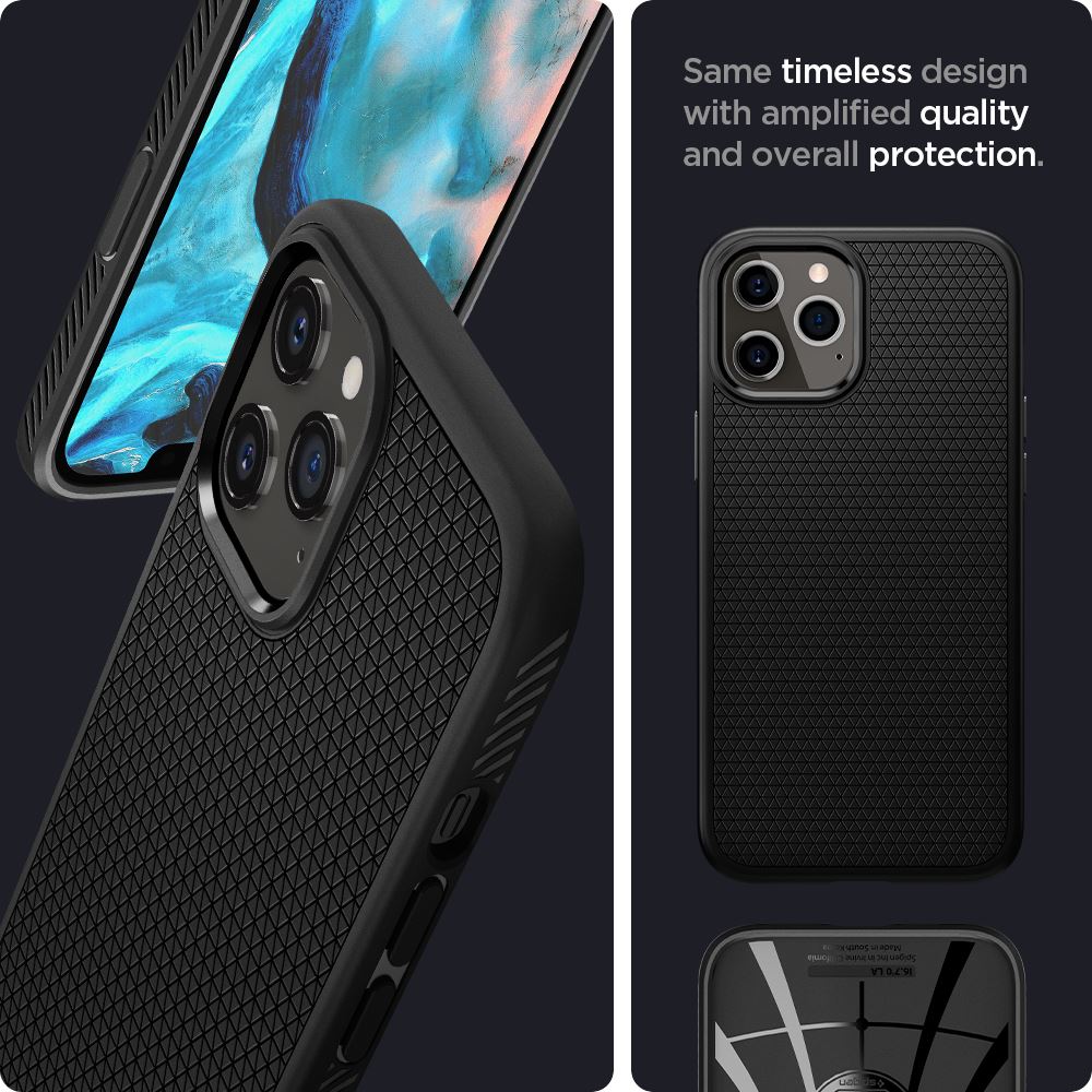Spigen Liquid Air, black - iPhone 12 Pro Max (9)