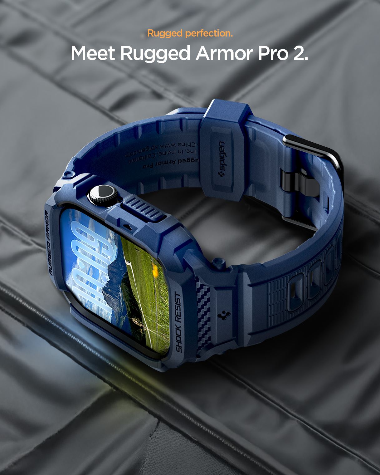 Spigen Rugged Armor Pro 2, navy blue - Apple Watch 11 42mm (13)