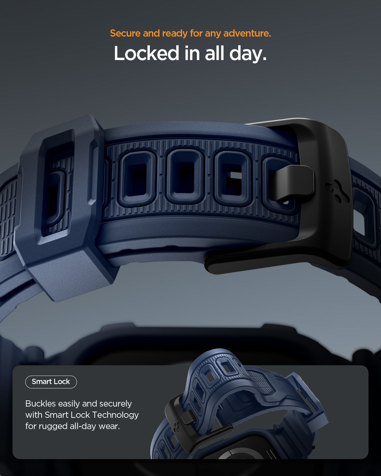 Spigen Rugged Armor Pro 2, navy blue - Apple Watch 11 42mm (17)