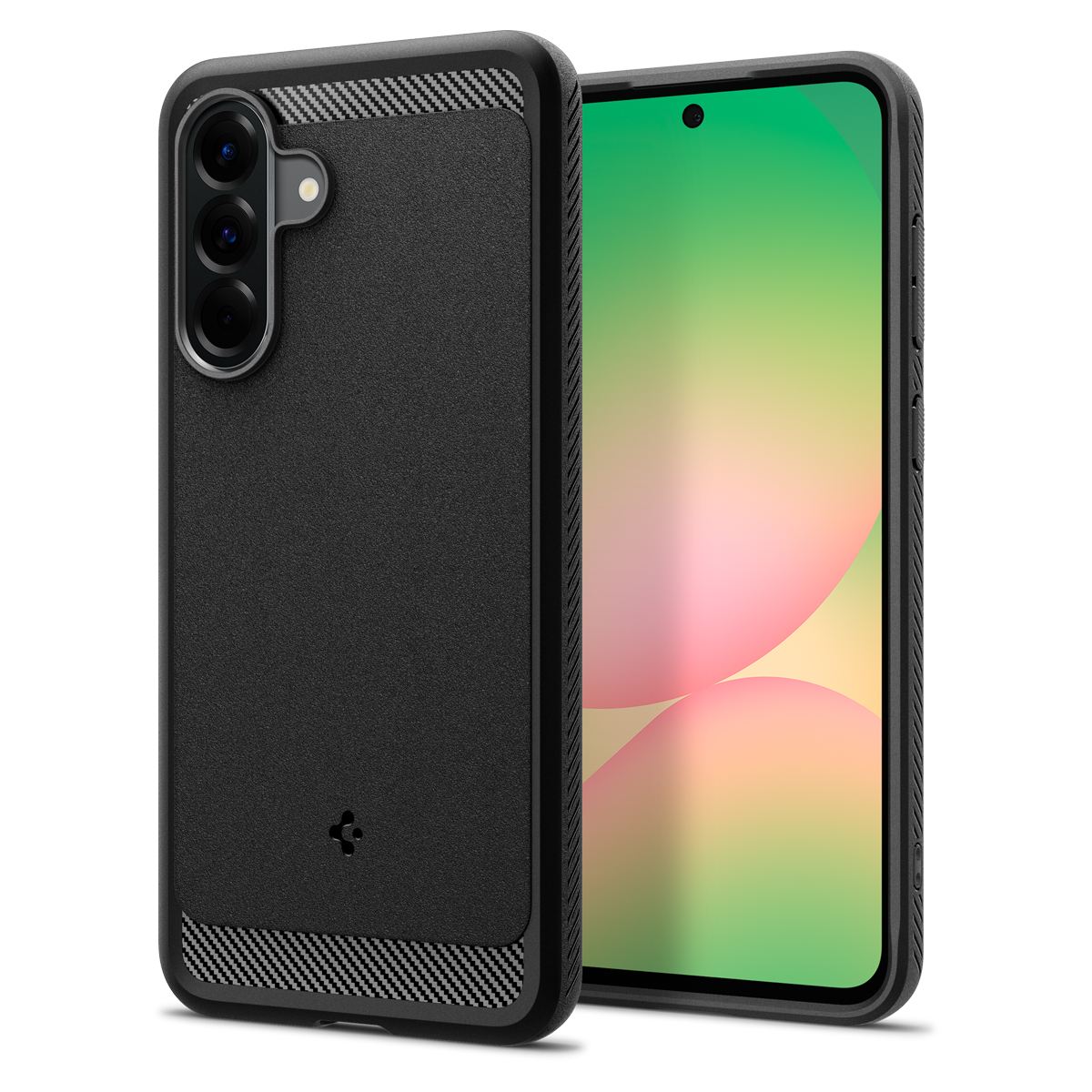 Spigen Rugged Armor, matte black - Samsung Galaxy A56 5G