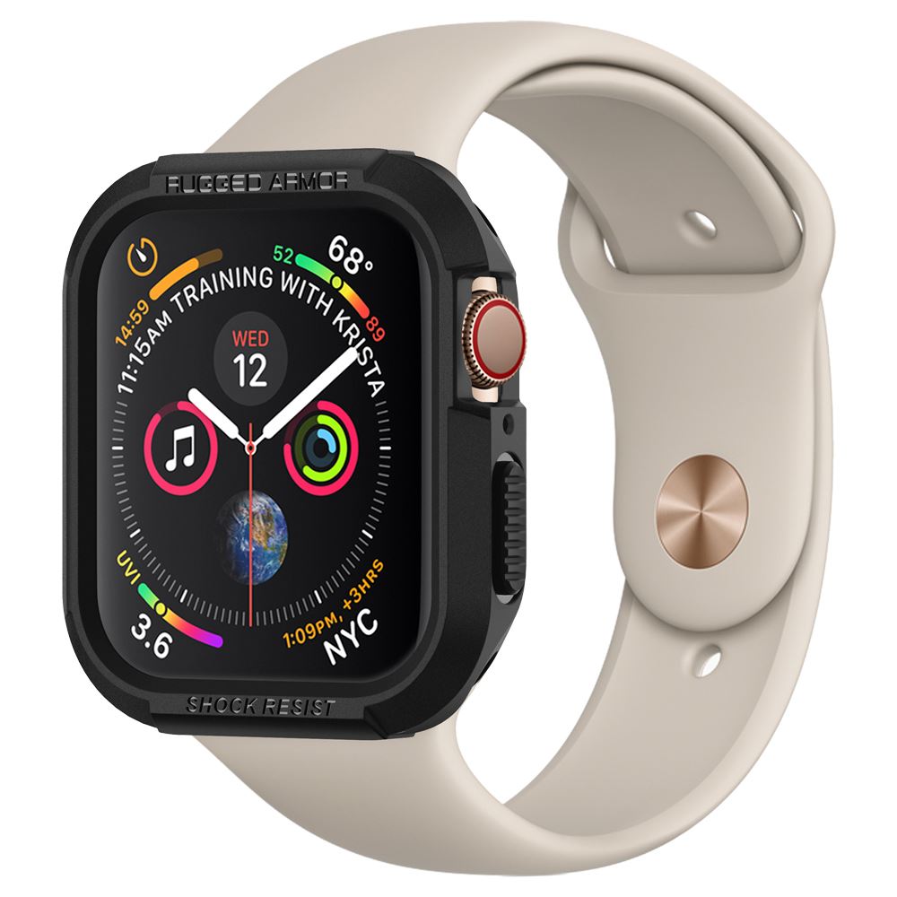Spigen Rugged Armor, black - Apple Watch 45mm/44mm (1)