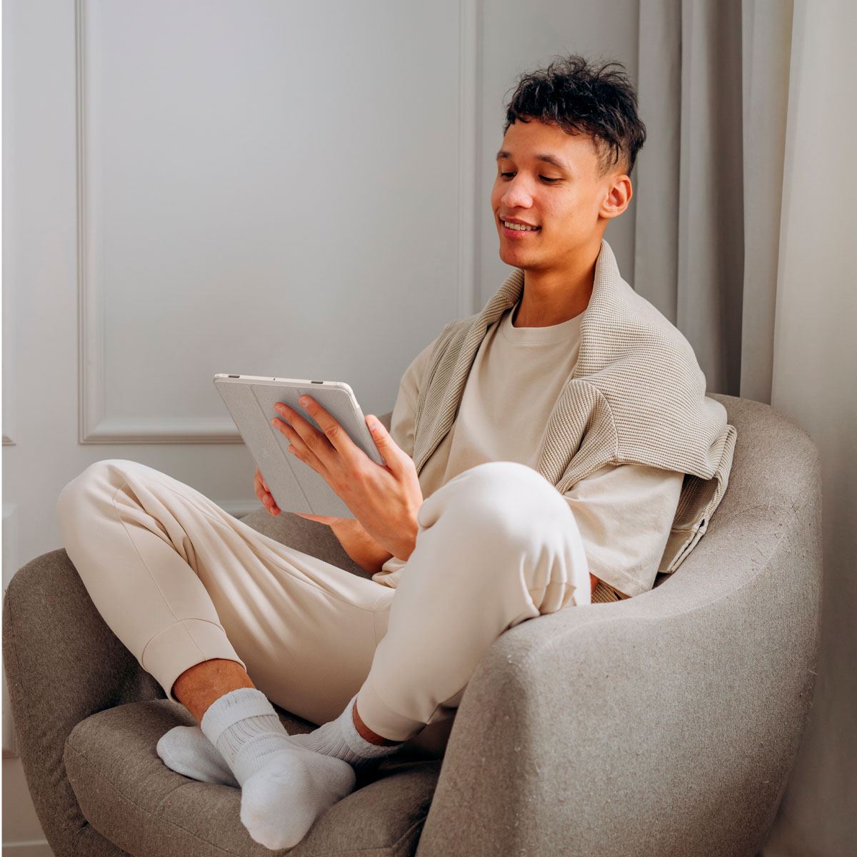 Spigen Ultra Hybrid Pro, gray - Samsung Galaxy Tab S10 FE (12)