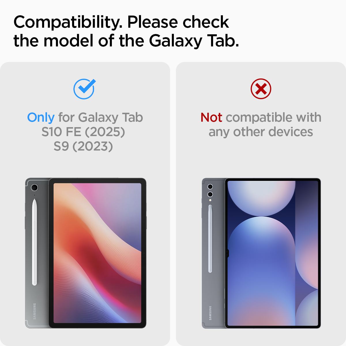 Spigen Ultra Hybrid Pro, gray - Samsung Galaxy Tab S10 FE (13)