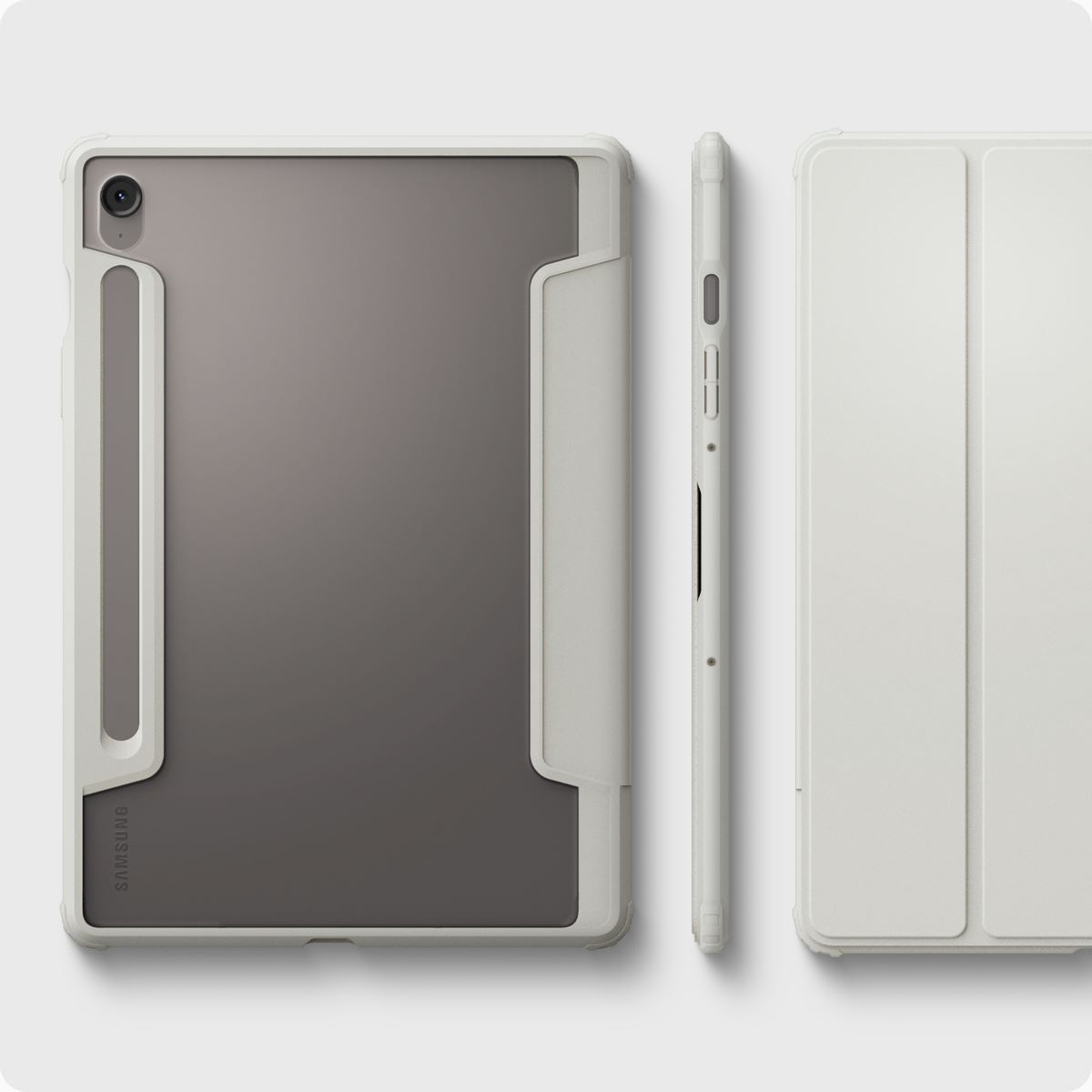 Spigen Ultra Hybrid Pro, gray - Samsung Galaxy Tab S10 FE (18)