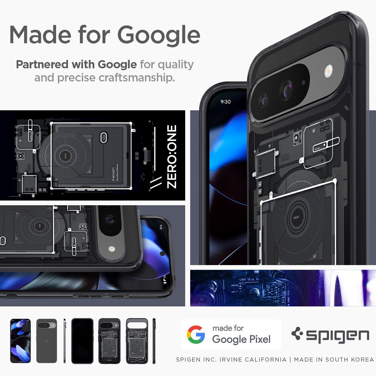 Spigen Ultra Hybrid, zero one - Google Pixel 9 Pro/Pixel 9 (14)
