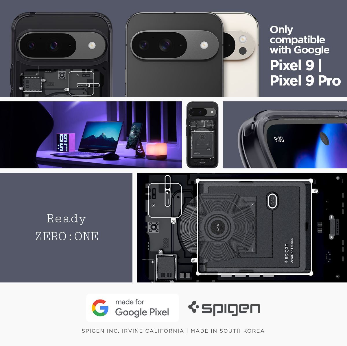 Spigen Ultra Hybrid, zero one - Google Pixel 9 Pro/Pixel 9 (9)