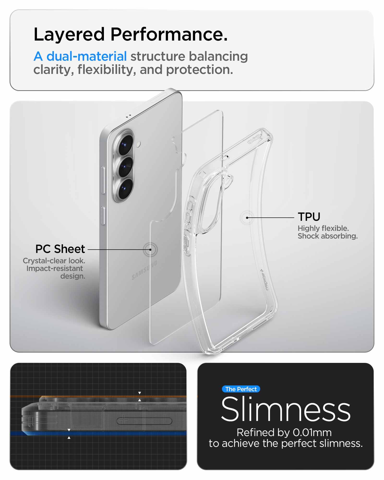 Spigen Ultra Hybrid, crystal clear - Samsung Galaxy S26+ (15)
