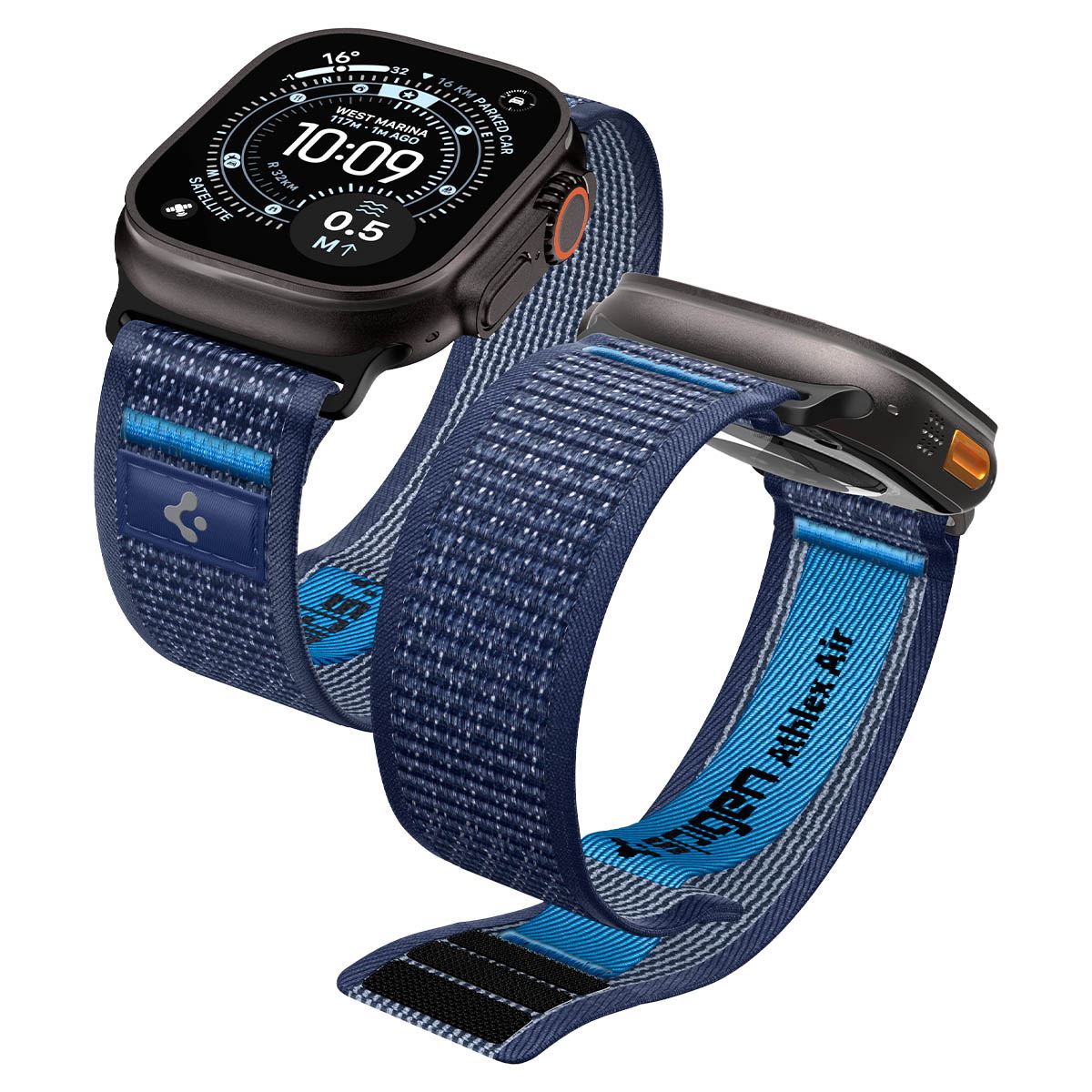 Spigen Athlex Air 2 Active Band, navy blue - Apple Watch 49mm/46mm/45mm/44mm