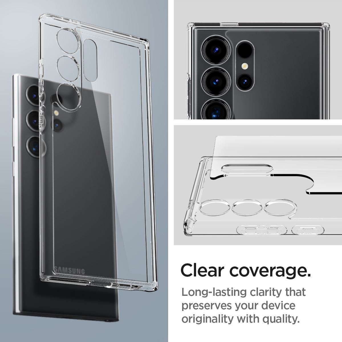 Spigen Ultra Hybrid, crystal clear - Samsung Galaxy S24 Ultra (14)