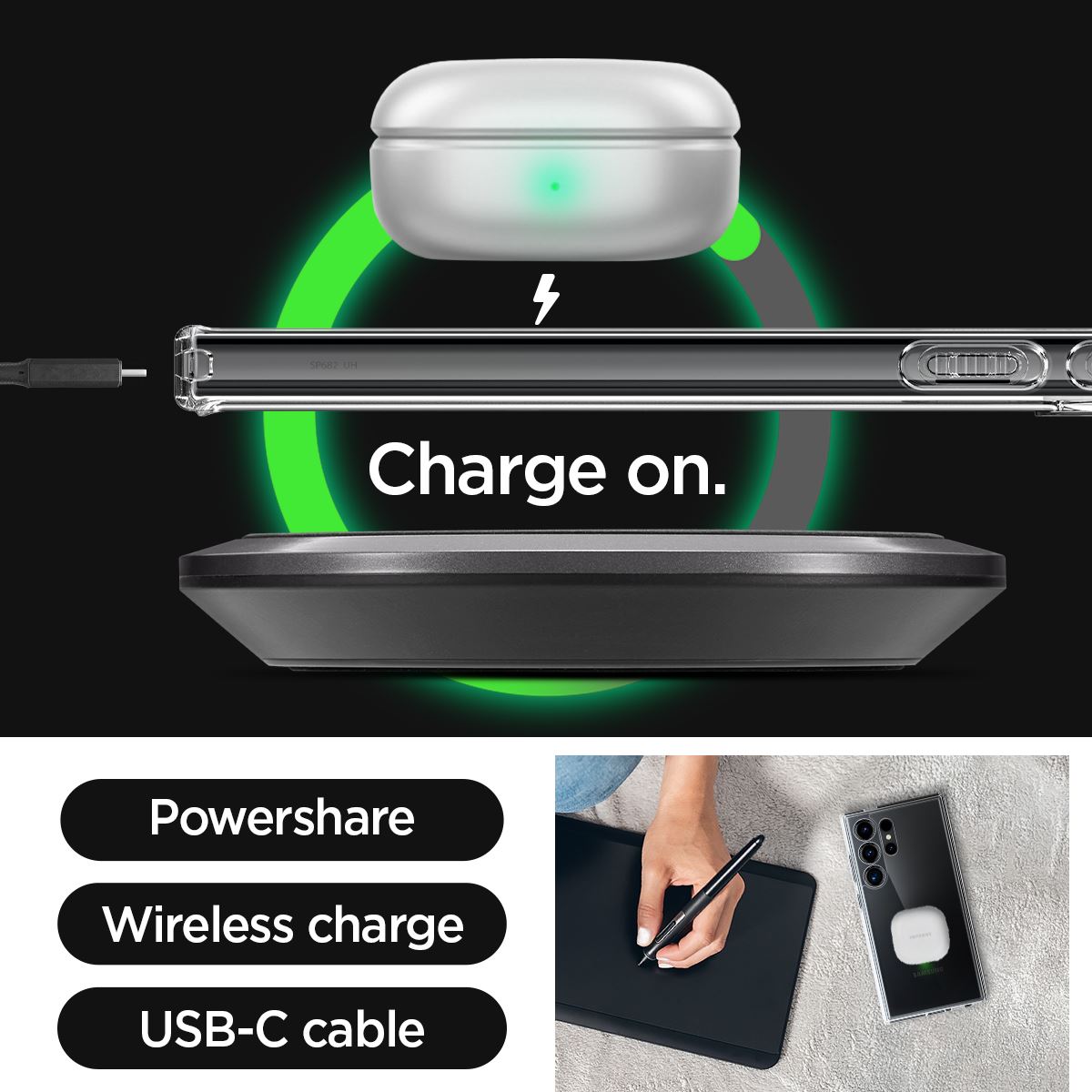 Spigen Ultra Hybrid, crystal clear - Samsung Galaxy S24 Ultra (17)