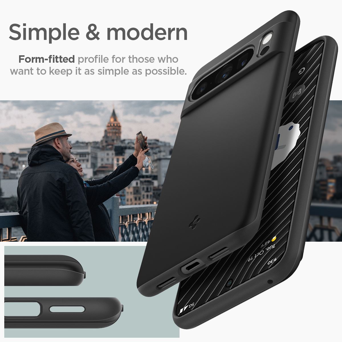 Spigen Thin Fit, black - Google Pixel 8 Pro (13)