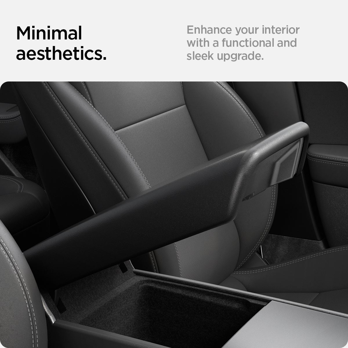 Spigen Tesla Armrest Cover, black - Tesla Model 3 2024 (6)