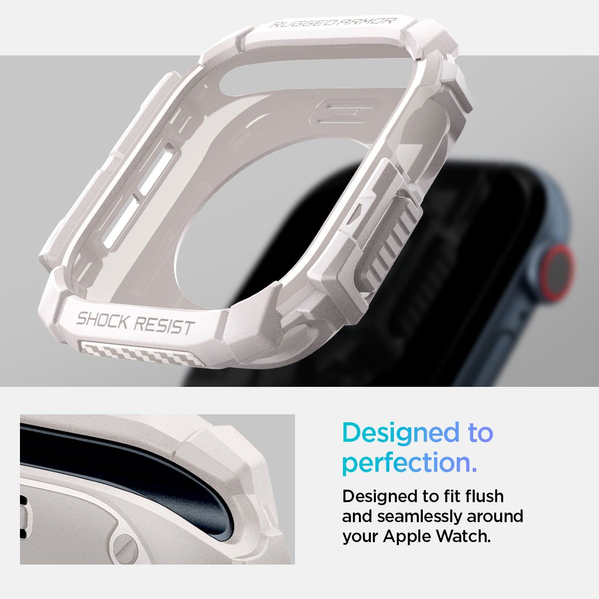 Spigen Rugged Armor, dune beige - Apple Watch 10 46mm (12)
