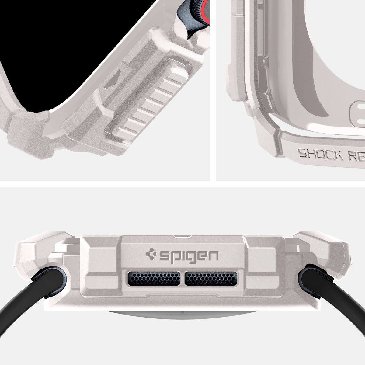 Spigen Rugged Armor, dune beige - Apple Watch 10 46mm (8)