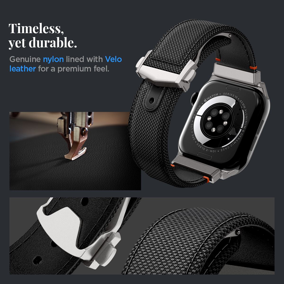 Spigen Classic Fit Band, black - Apple Watch 49mm/46mm/45mm/44mm (19)
