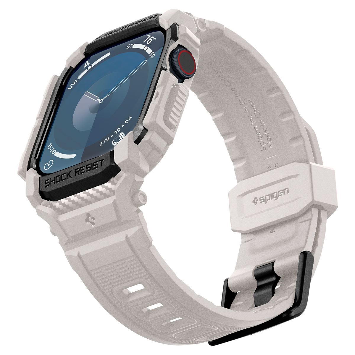 Spigen Rugged Armor Pro, dune beige - Apple Watch 10 46mm (6)