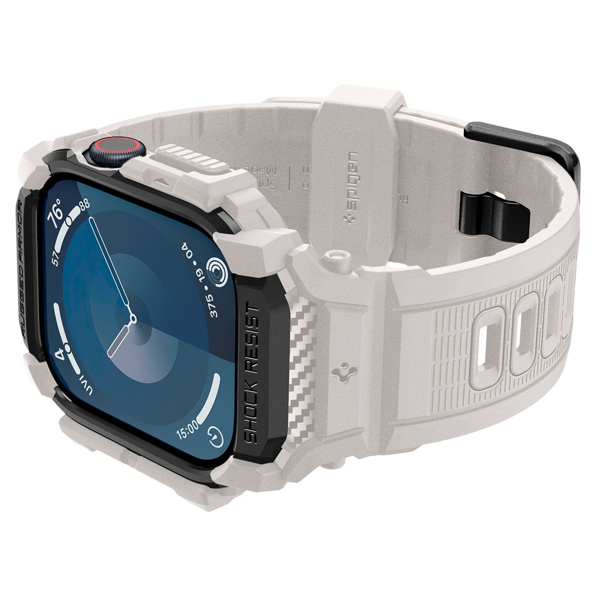 Spigen Rugged Armor Pro, dune beige - Apple Watch 10 46mm (7)