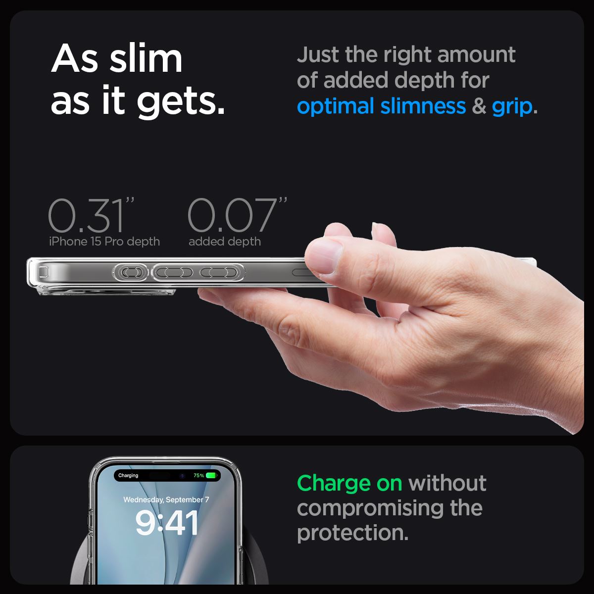 Spigen Ultra Hybrid MagSafe, carbon fiber - iPhone 15 Pro (15)