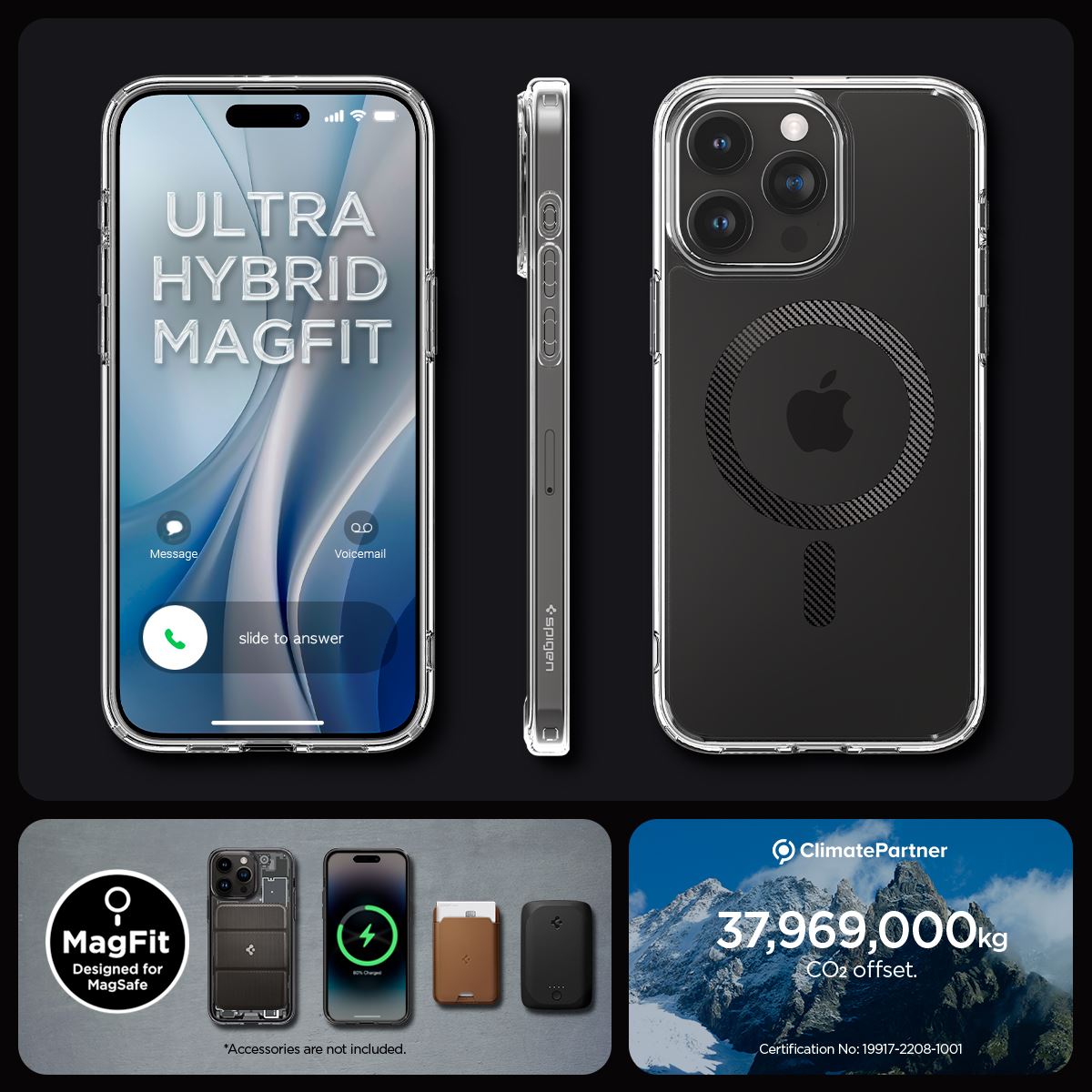 Spigen Ultra Hybrid MagSafe, carbon fiber - iPhone 15 Pro (16)