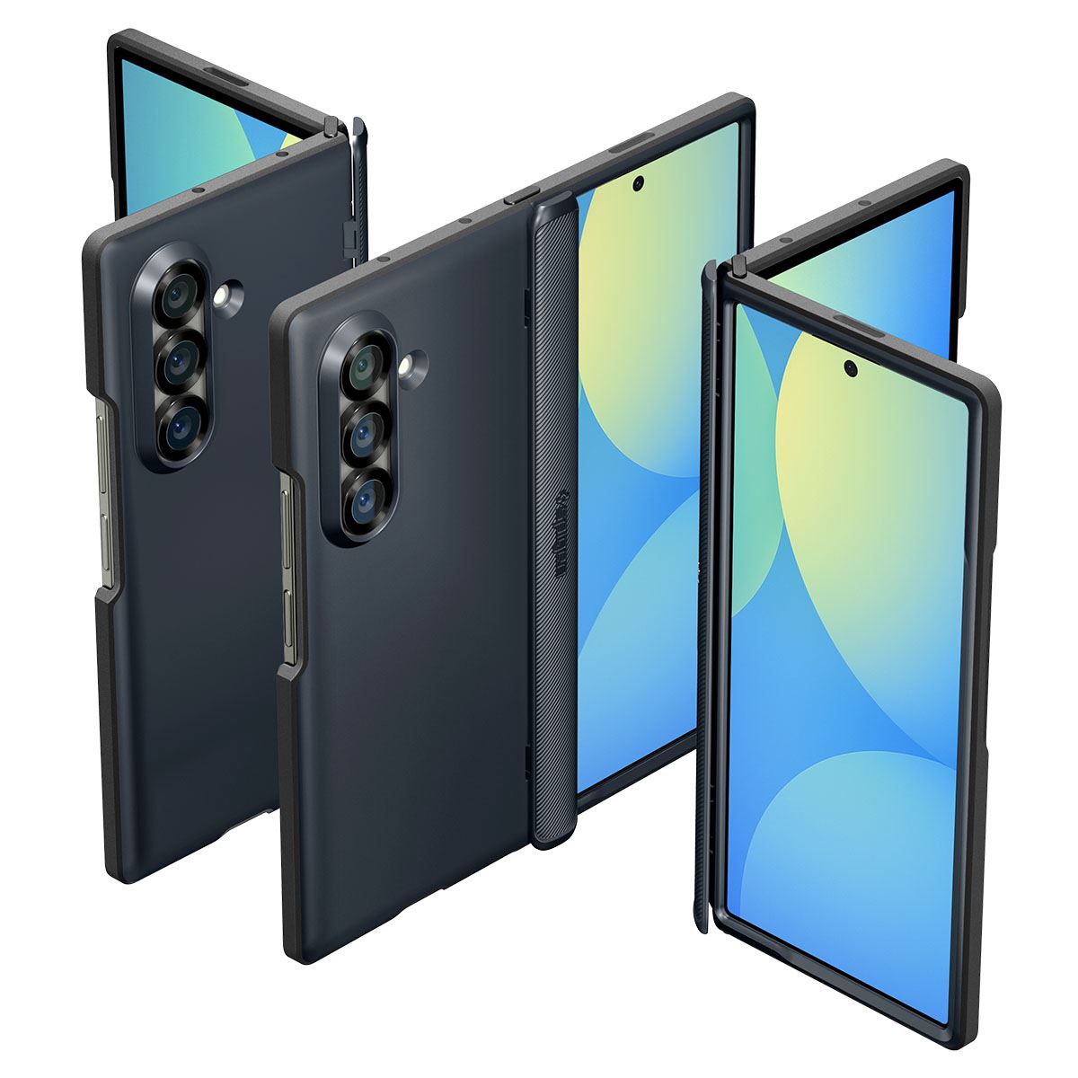 Spigen Slim Armor Pro MagSafe, metal slate - Samsung Galaxy Z Fold7 (13)
