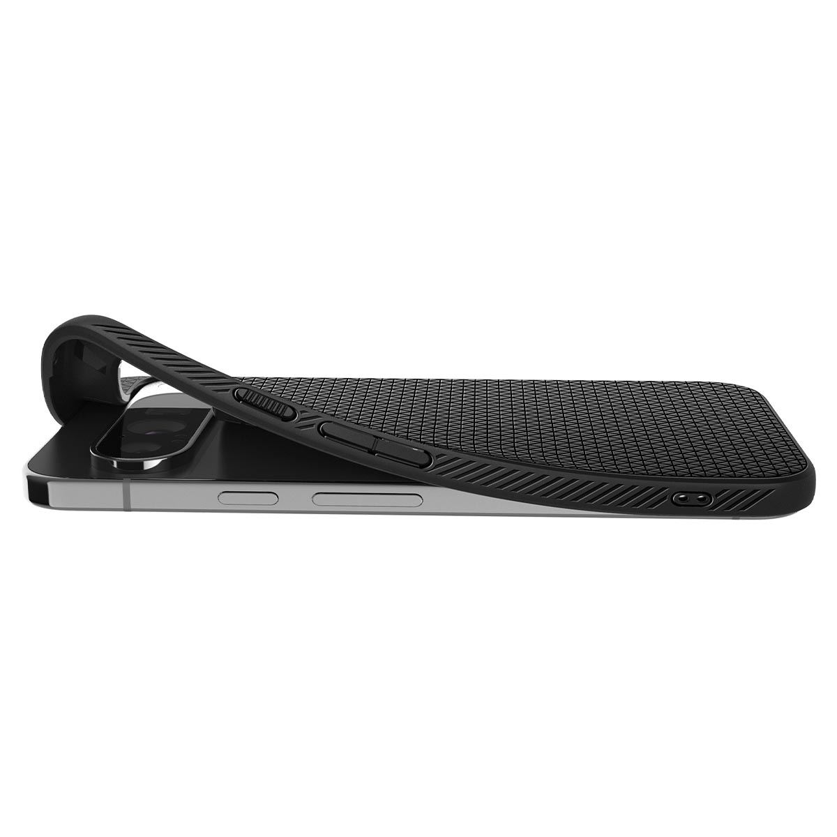 Spigen Liquid Air, matte black - Google Pixel 9 Pro XL (11)