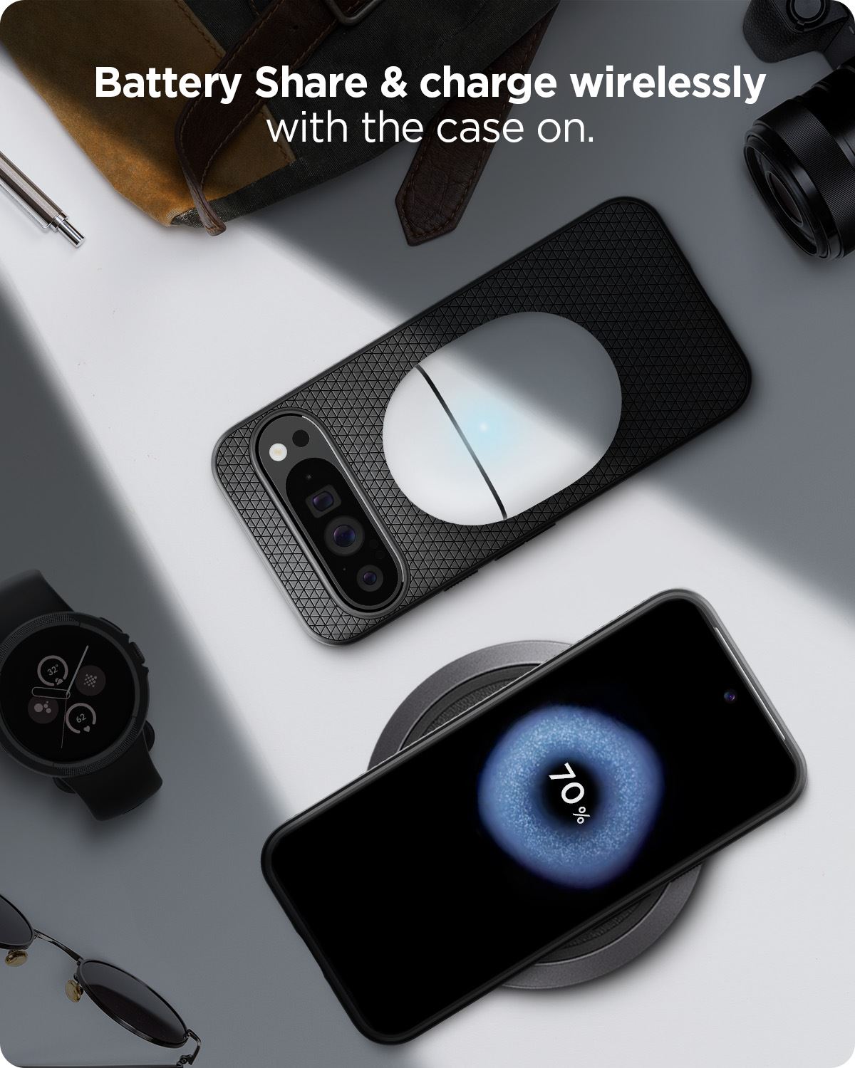 Spigen Liquid Air, matte black - Google Pixel 9 Pro XL (16)