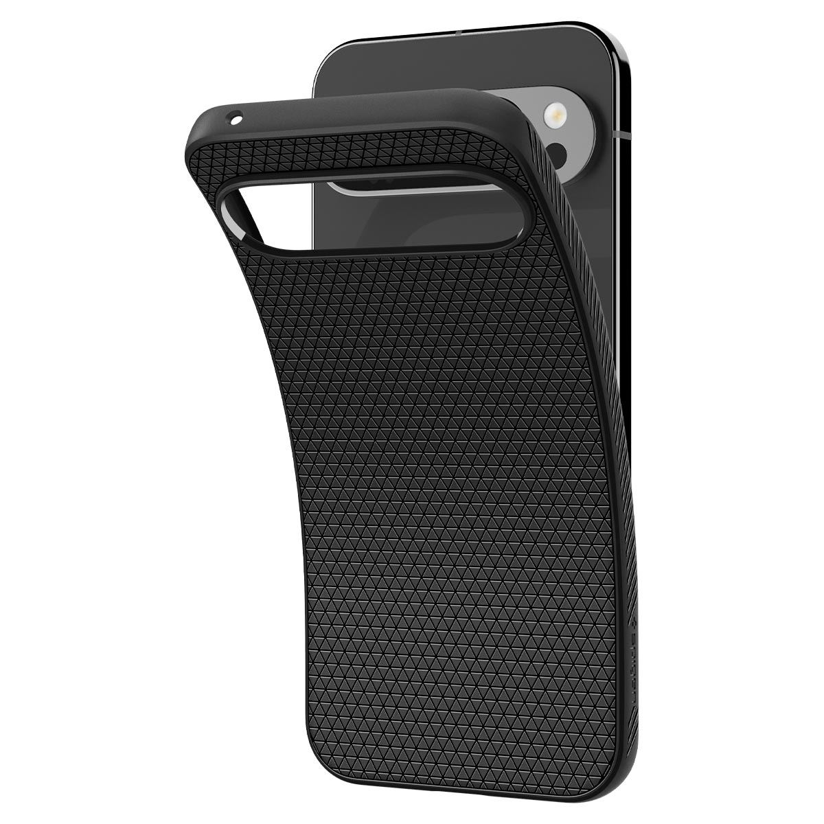 Spigen Liquid Air, matte black - Google Pixel 9 Pro XL (6)