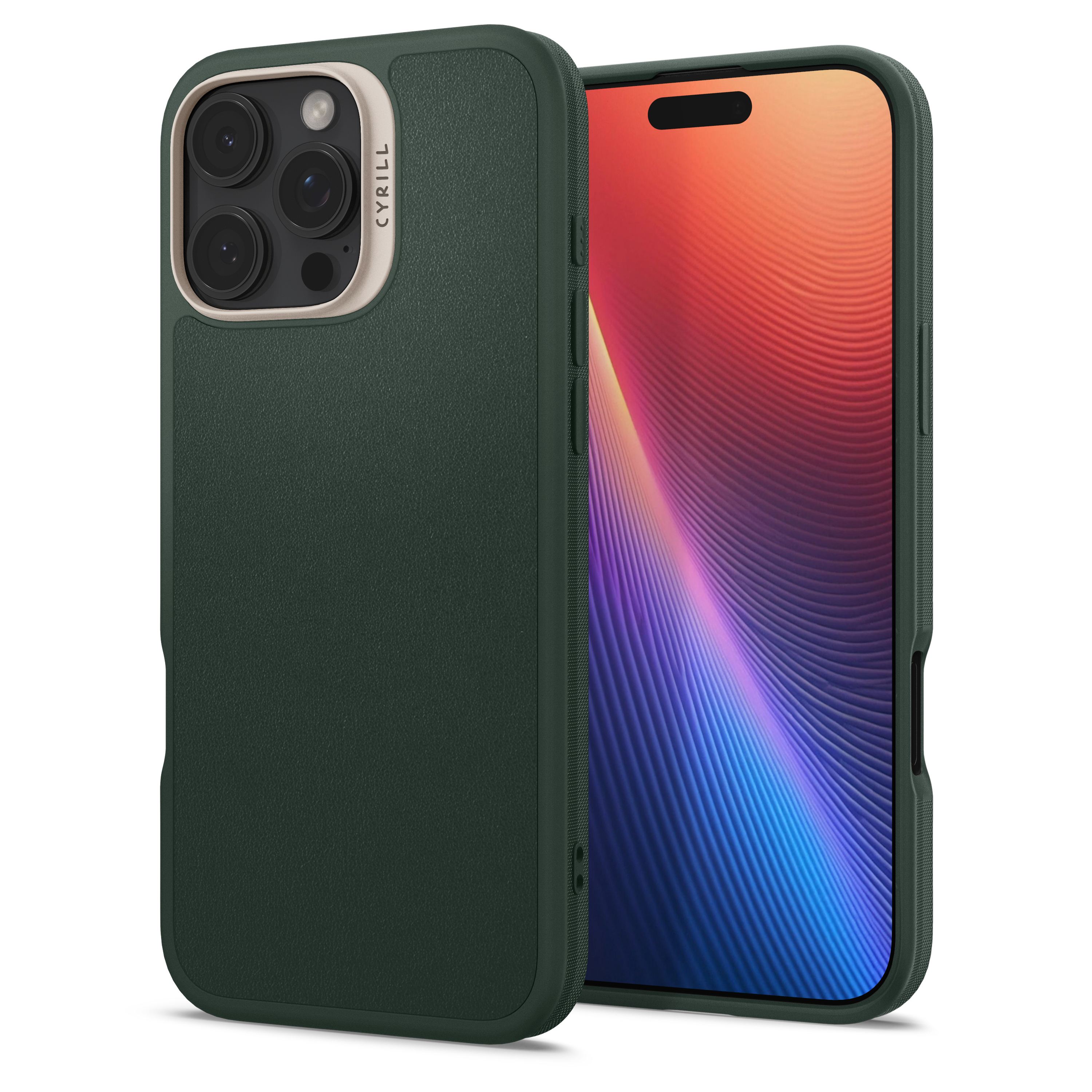 Spigen Cyrill Kajuk MagSafe, forest green - iPhone 16 Pro Max (1)