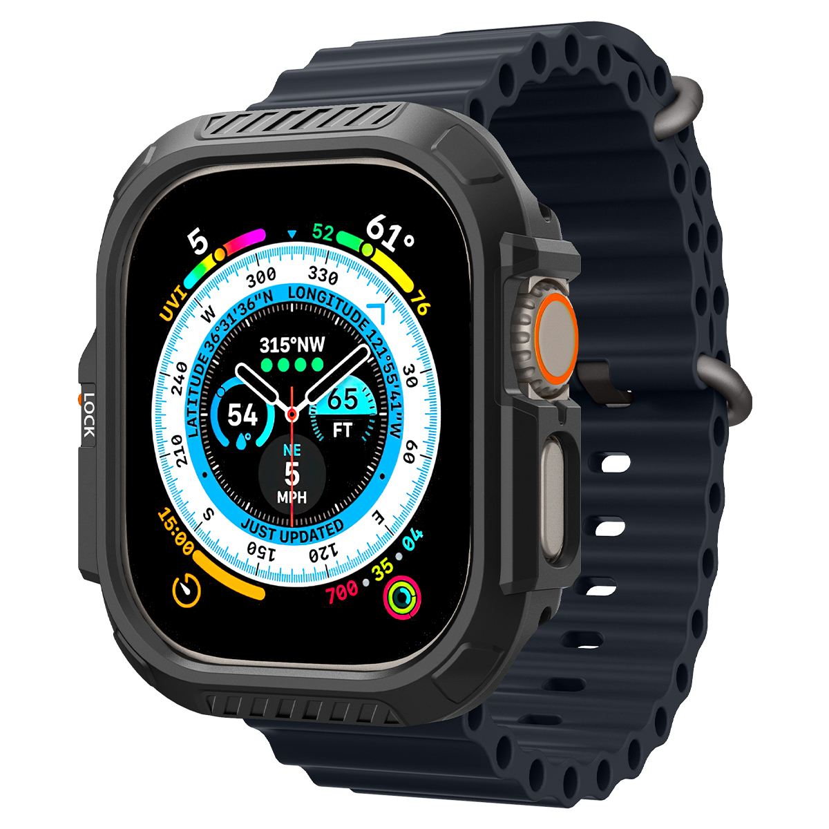 Spigen Lock Fit, black - Apple Watch Ultra 2/Ultra 49mm (1)