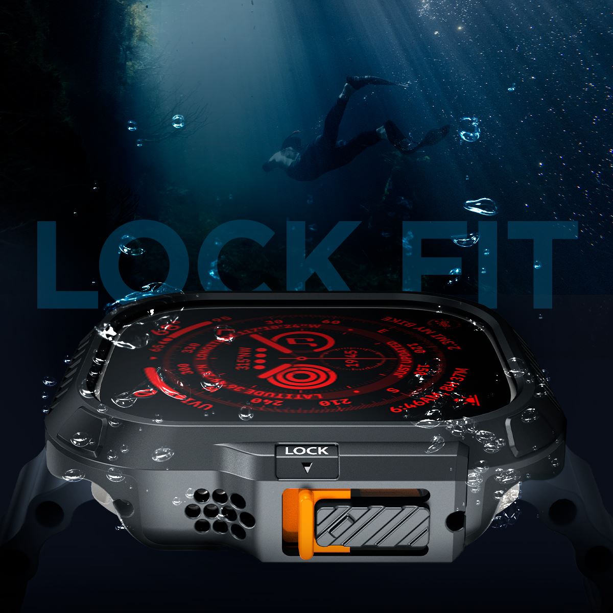 Spigen Lock Fit, black - Apple Watch Ultra 2/Ultra 49mm (15)