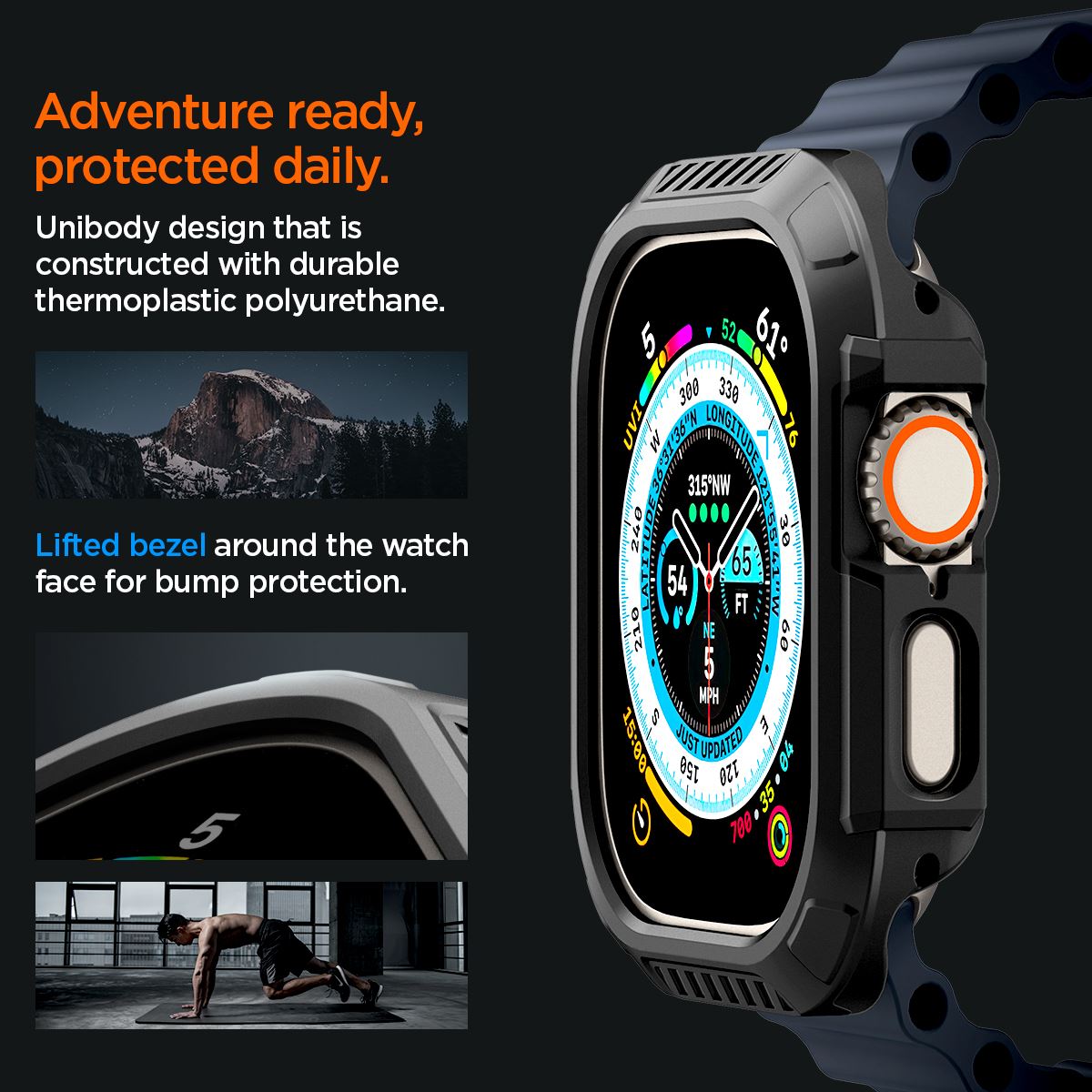 Spigen Lock Fit, black - Apple Watch Ultra 2/Ultra 49mm (17)