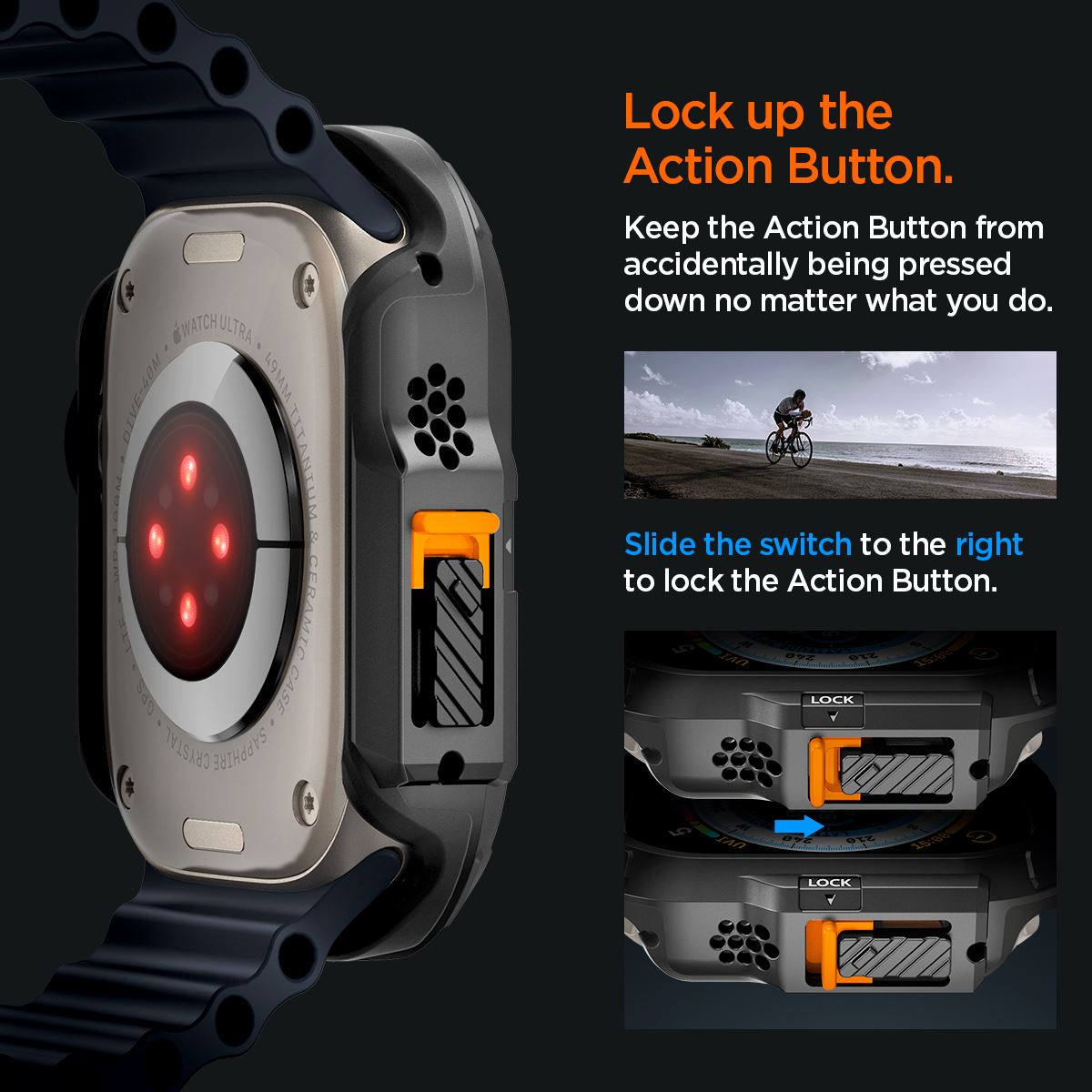 Spigen Lock Fit, black - Apple Watch Ultra 2/Ultra 49mm (18)
