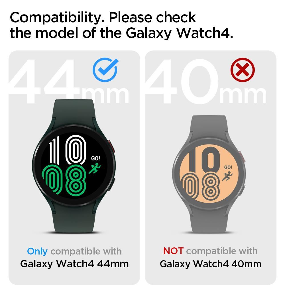 Spigen Liquid Air, matte black - Samsung Galaxy Watch5/Watch4 44mm (10)