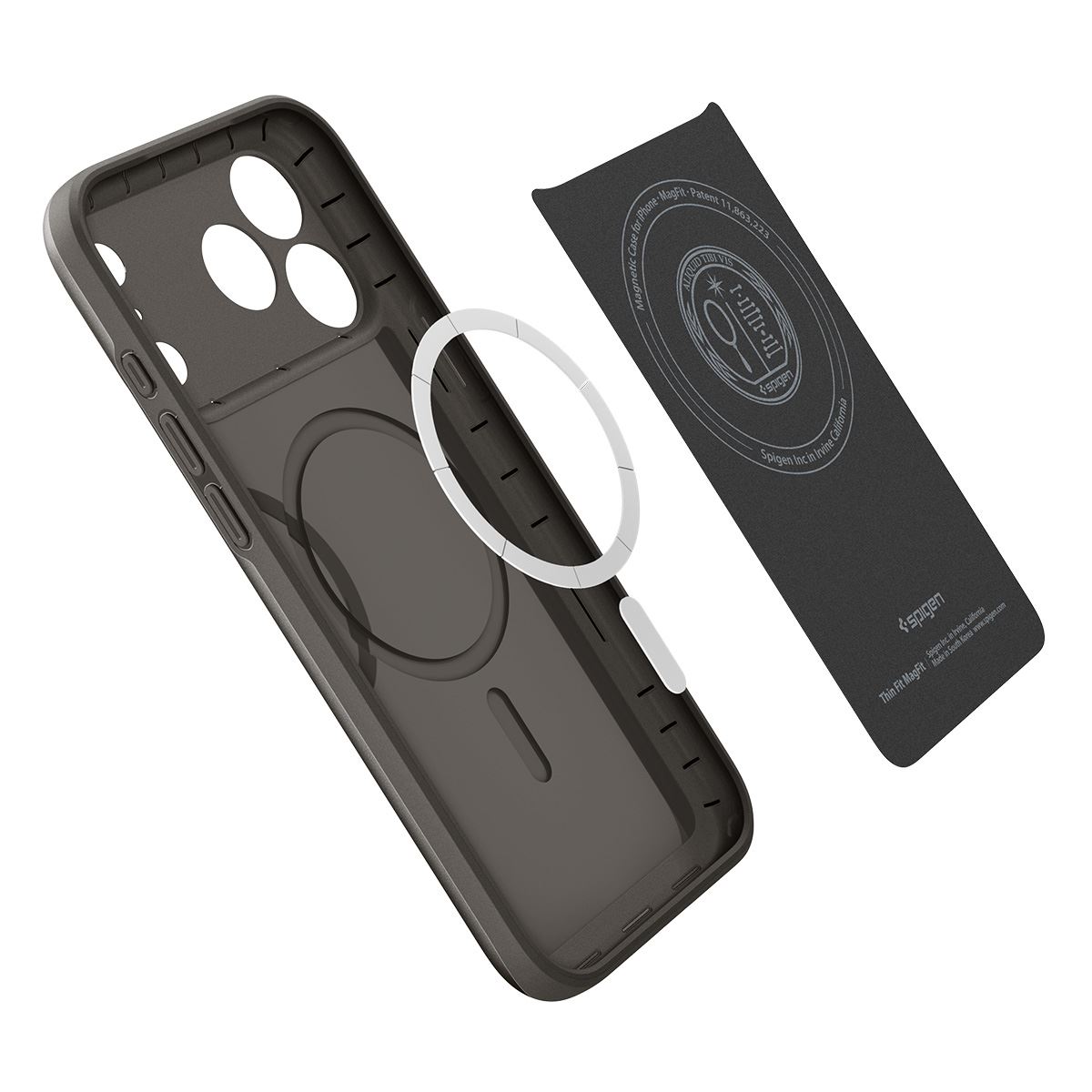 Spigen Thin Fit MagSafe, gunmetal - iPhone 17 Pro (6)