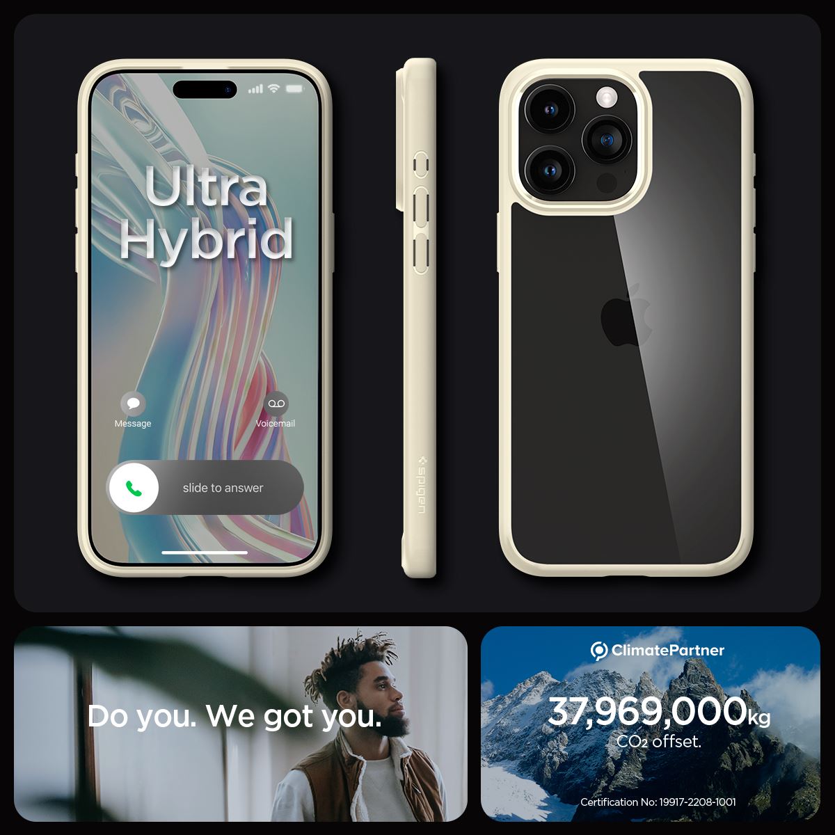 Spigen Ultra Hybrid, mute beige - iPhone 15 Pro (15)
