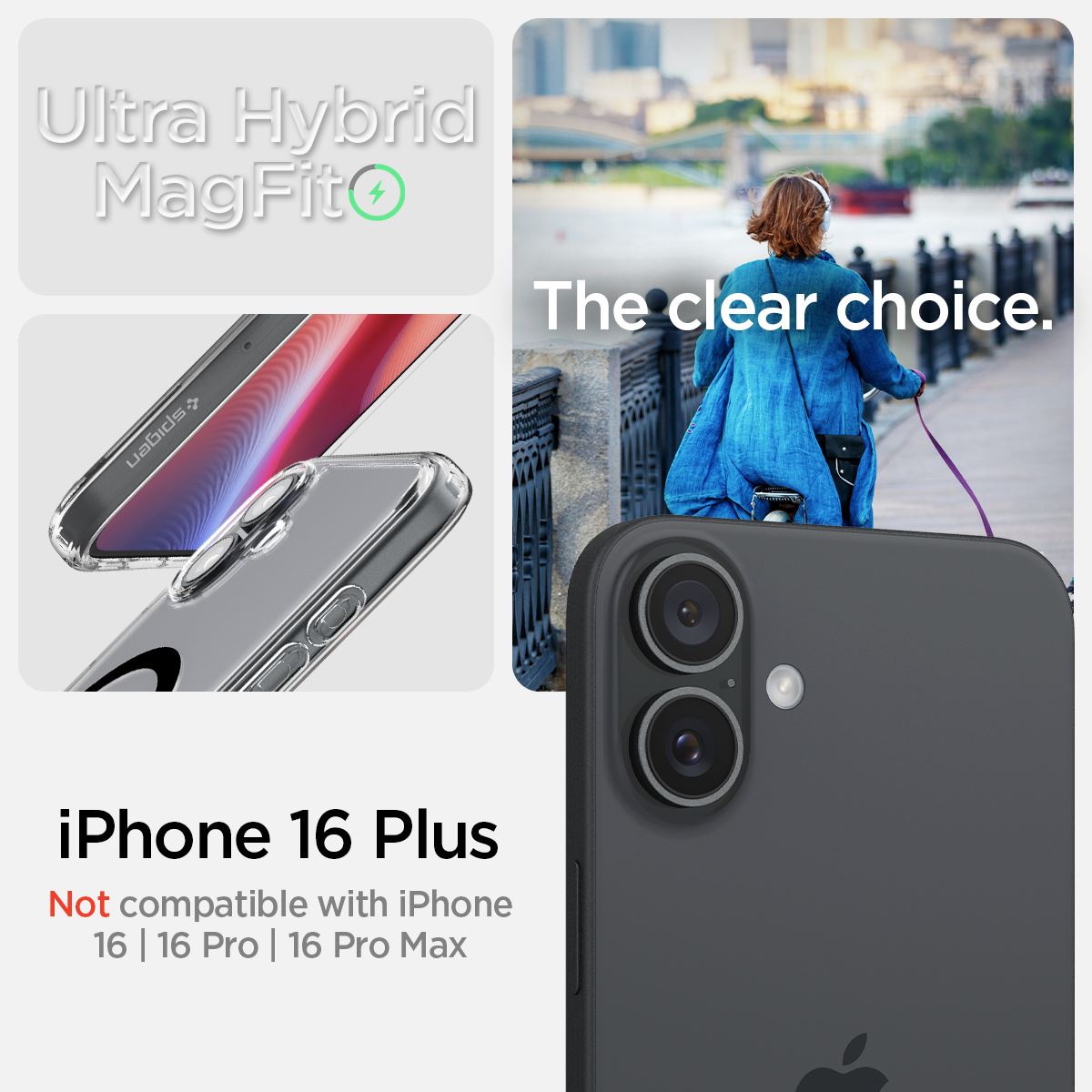 Spigen Ultra Hybrid MagSafe, black - iPhone 16 Plus (8)
