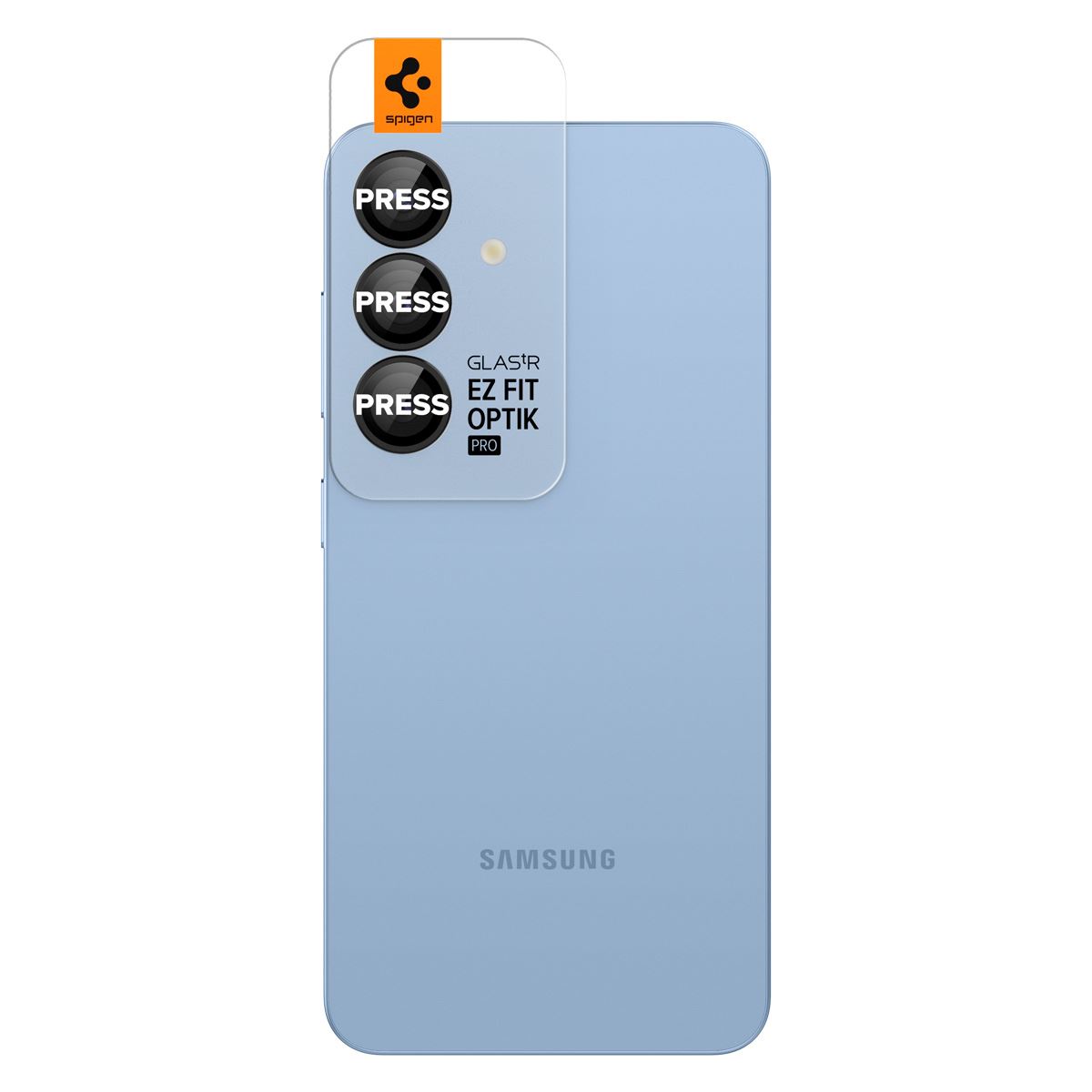Spigen Glass tR EZ Fit Optik Pro HD 2 Pack, black - Samsung Galaxy S25+ (2)