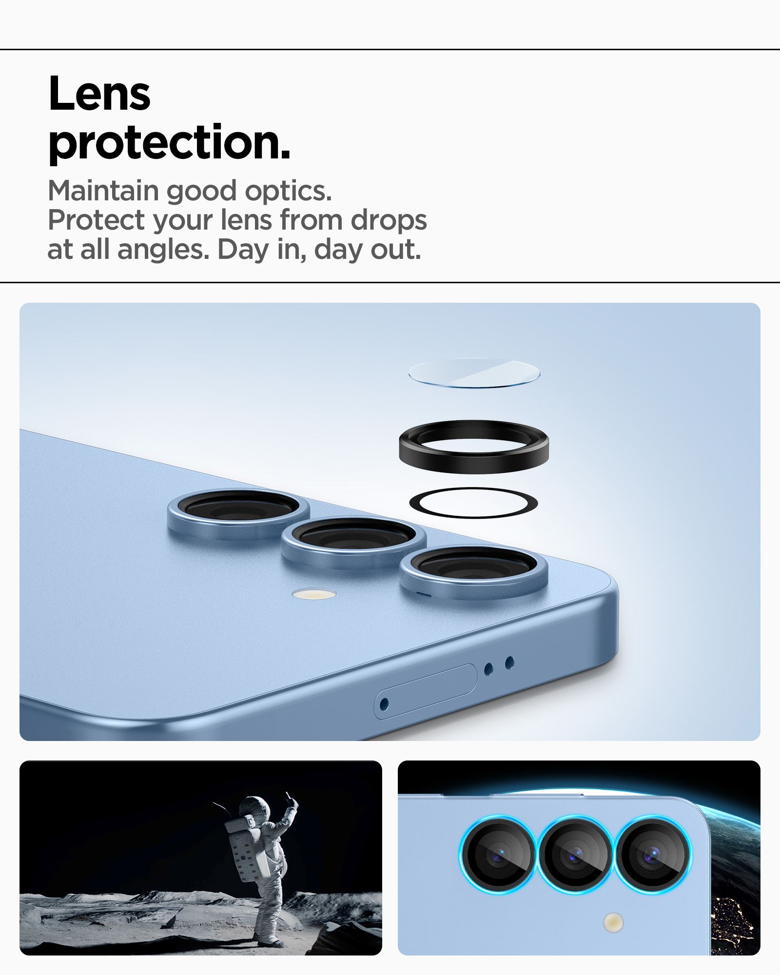 Spigen Glass tR EZ Fit Optik Pro HD 2 Pack, black - Samsung Galaxy S25 (10)