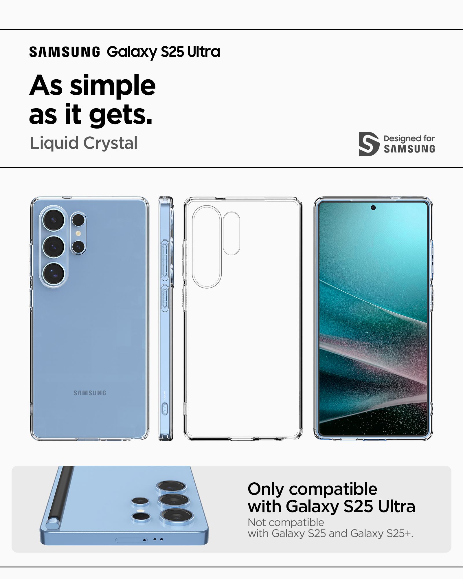 Spigen Liquid Crystal, crystal clear - Samsung Galaxy S25 Ultra (13)