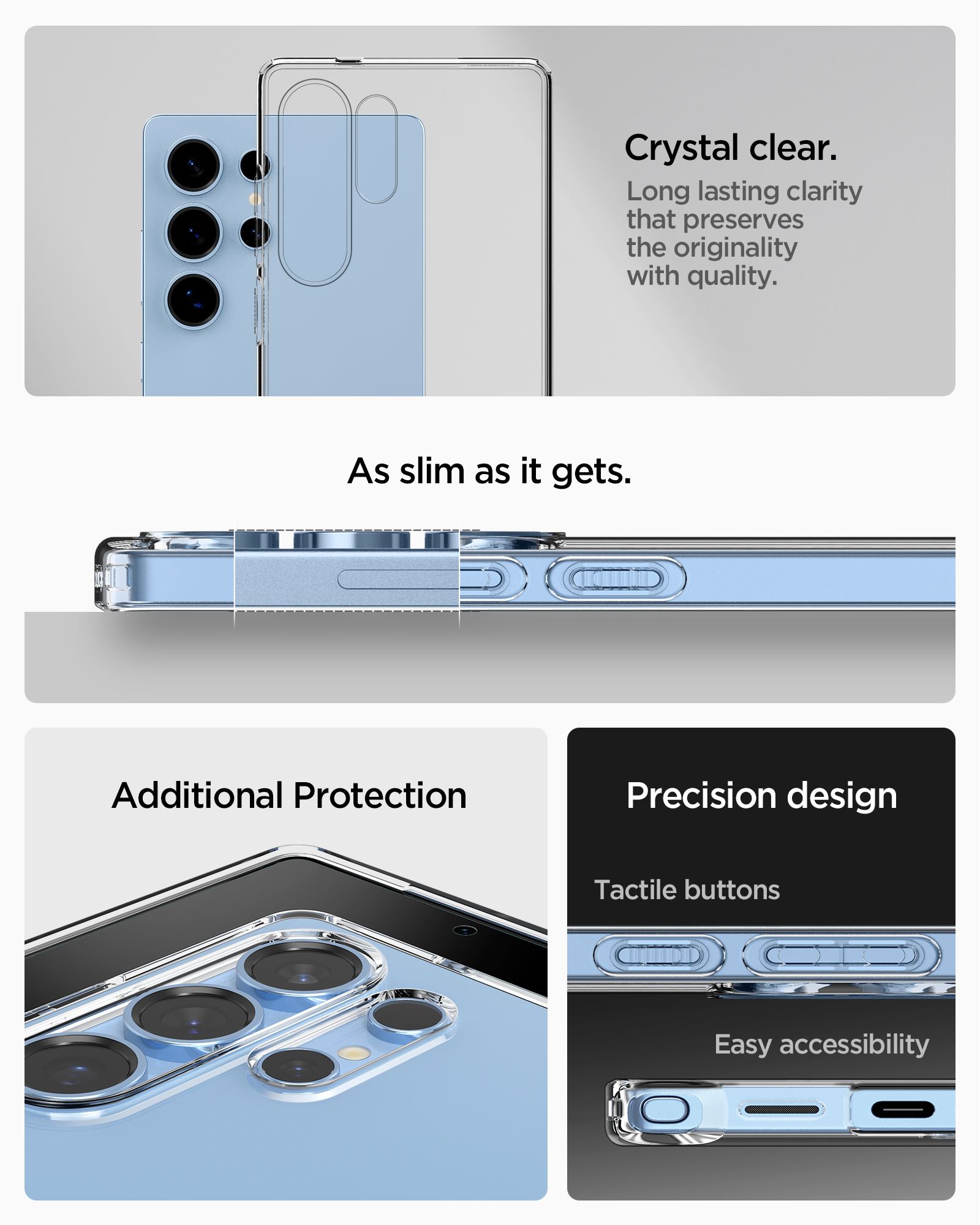 Spigen Liquid Crystal, crystal clear - Samsung Galaxy S25 Ultra (17)