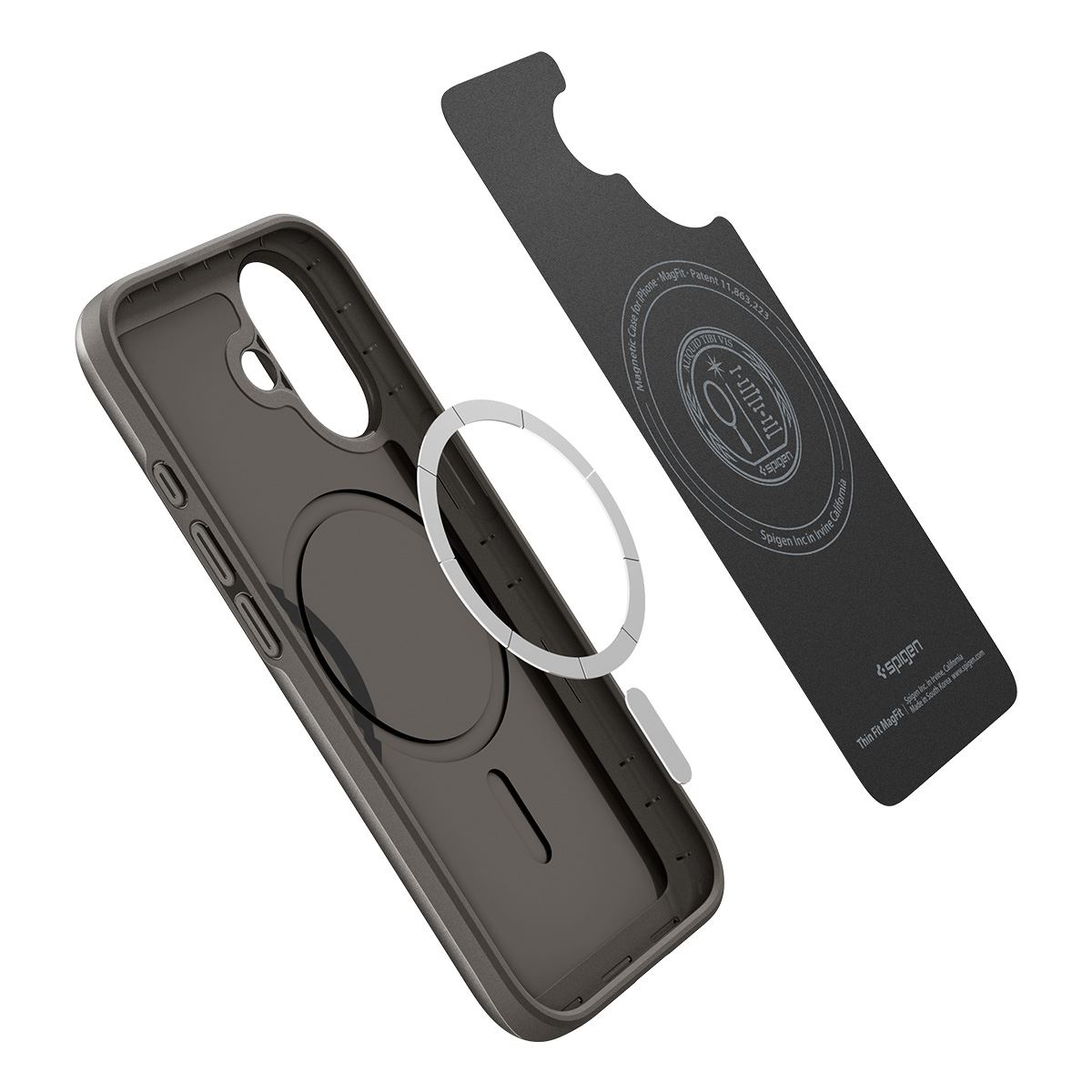 Spigen Thin Fit MagSafe, gunmetal - iPhone 17 (6)