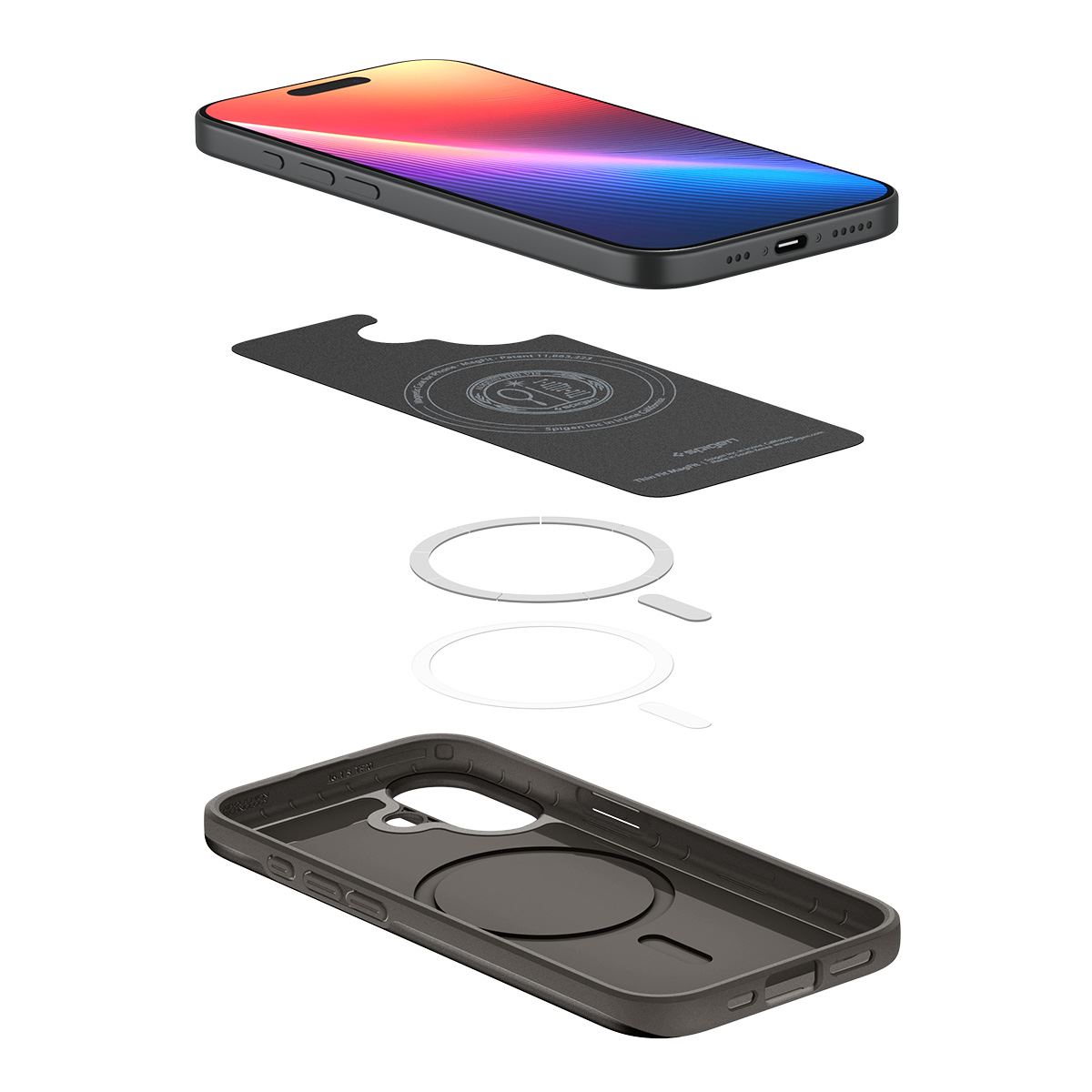 Spigen Thin Fit MagSafe, gunmetal - iPhone 17 (8)