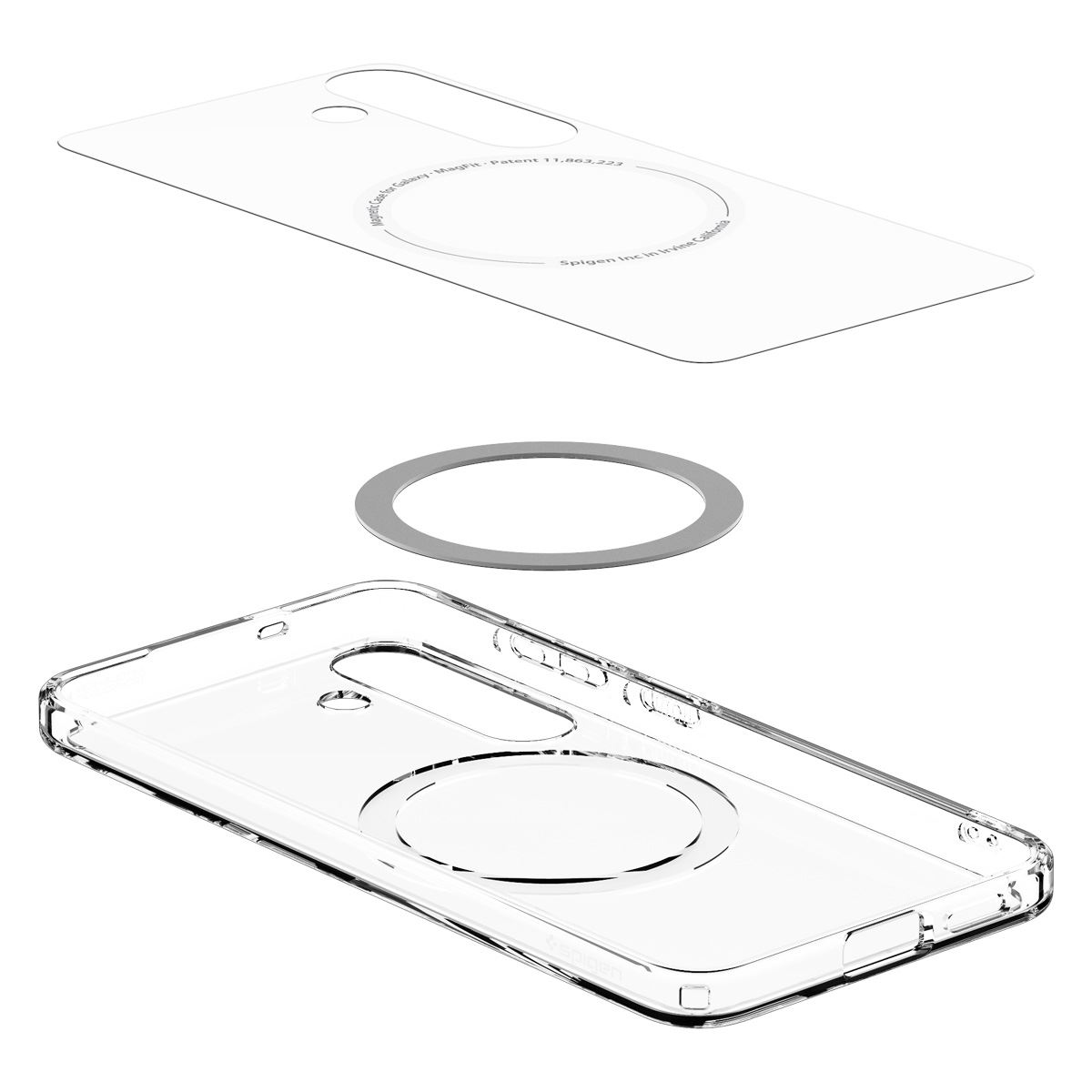 Spigen Ultra Hybrid MagSafe, clear white - Samsung Galaxy S25 (8)