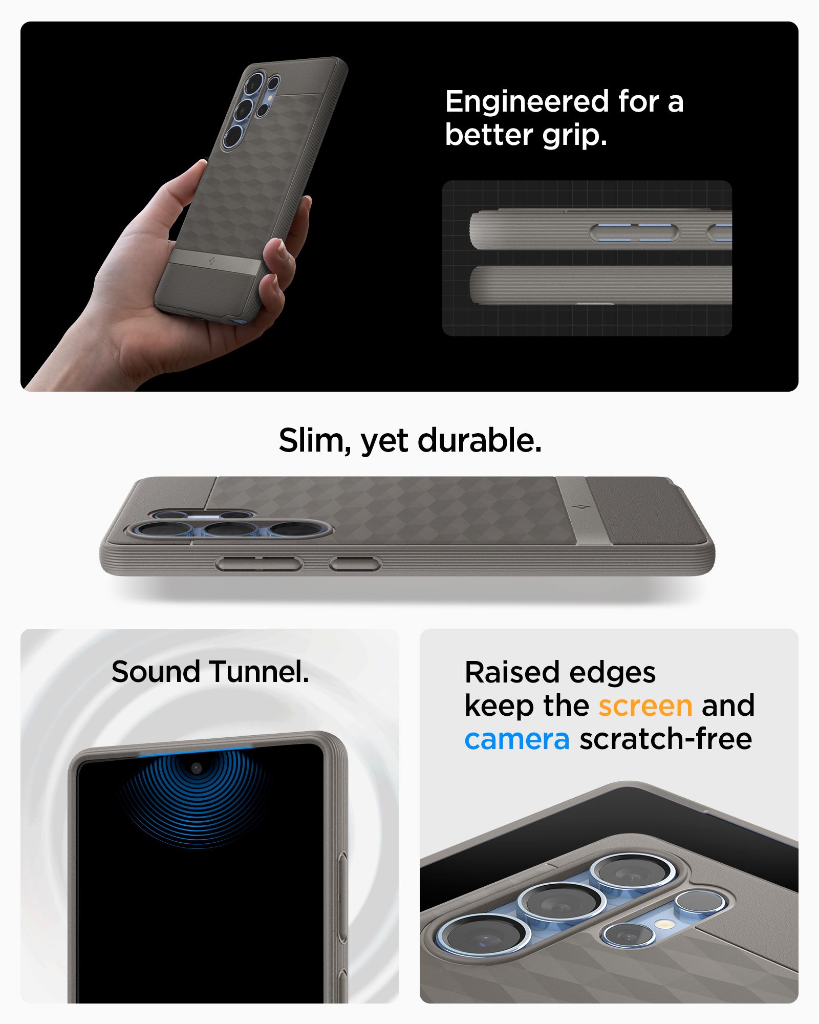 Spigen Parallax MagSafe, ash gray - Samsung Galaxy S25 Ultra (17)