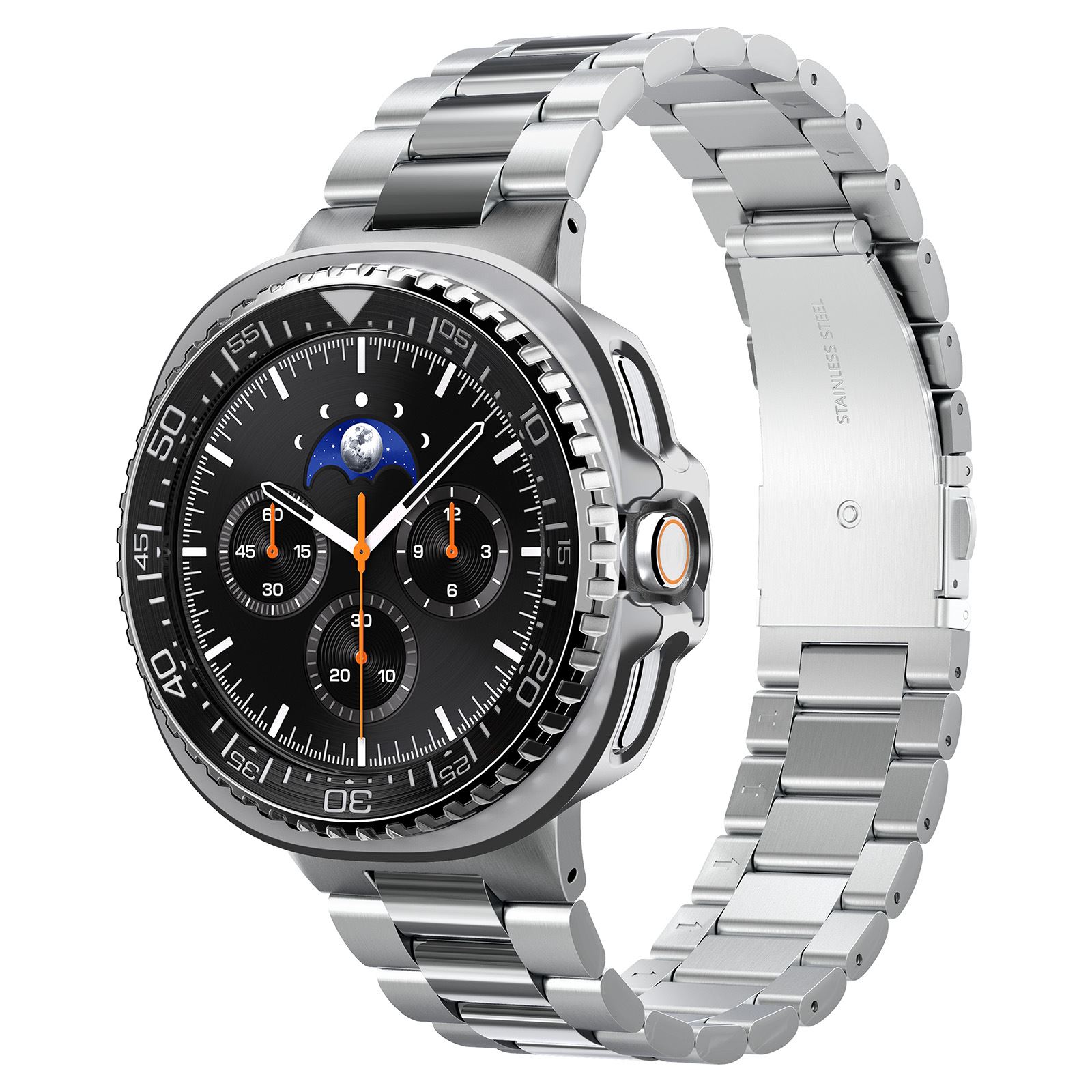 Spigen Bezel Tune Pro (Diver), black - Samsung Galaxy Watch 8 Classic 46mm (2)