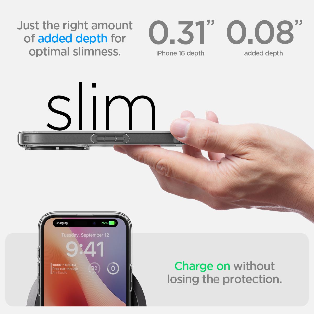 Spigen Ultra Hybrid, frost clear - iPhone 16 (12)