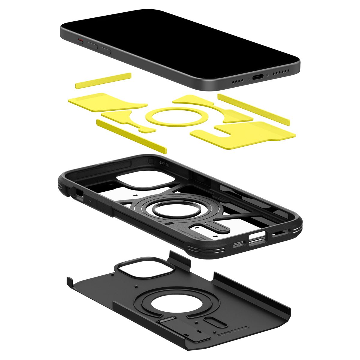 Spigen Tough Armor MagSafe, black - iPhone 15 (8)